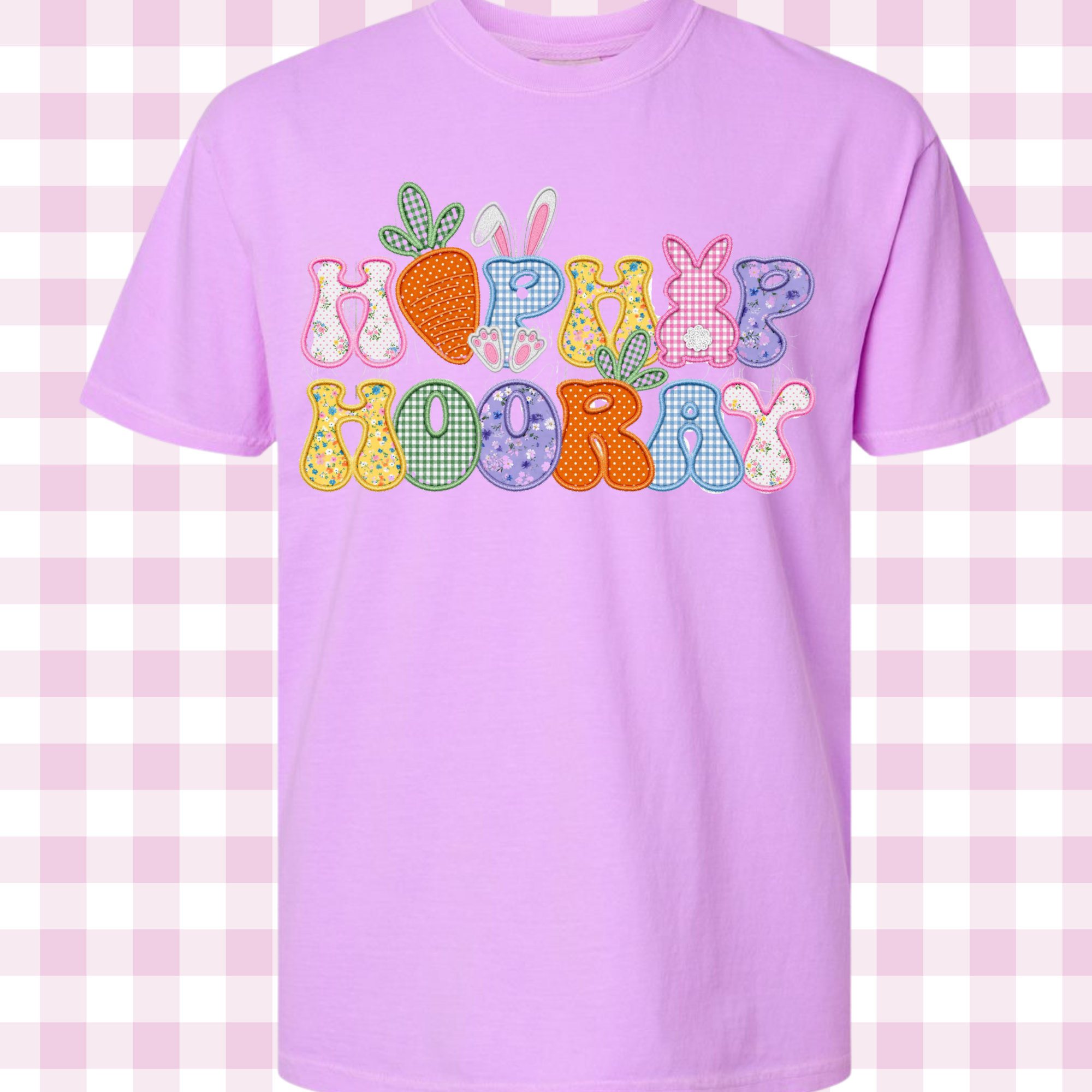 Hip Hip Hooray FAUX Embroidery